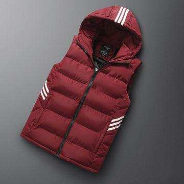 Men's Autumn And Winter Hooded Vest - Down Jacket