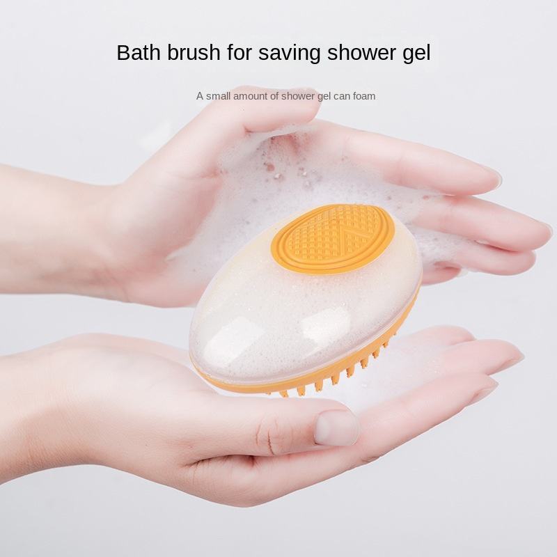 Pet 2-in-1 Bath Brush And SPA Massage Comb - Soft Silicone Shower Hair Grooming Comb For Dog And Cat