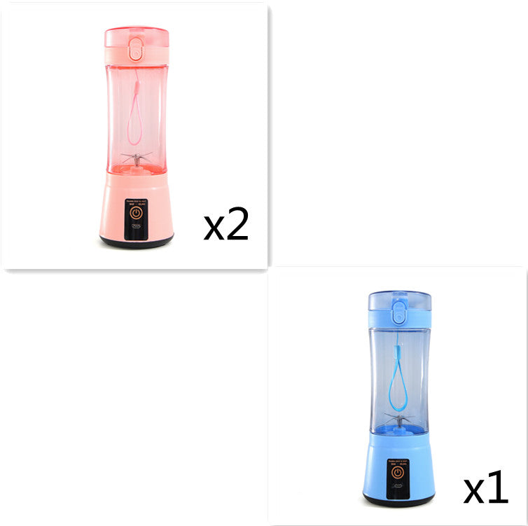 Portable Electric Fruit Juicer - Wireless USB Rechargeable Mini Multifunction Smoothie Blender