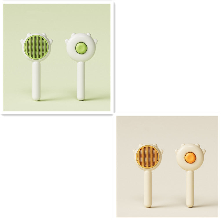 Pet Comb And Massage Brush - Hair Removal Brush For Cat And Dog Grooming