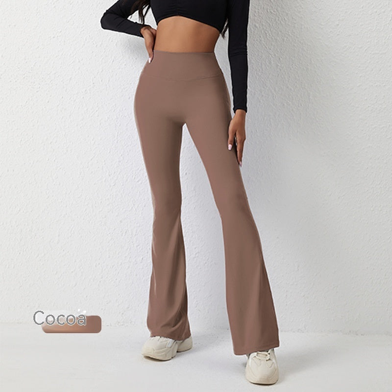 High Waisted Hip Lifting Tight Pants And Wide Leg Fitness Pants For Women