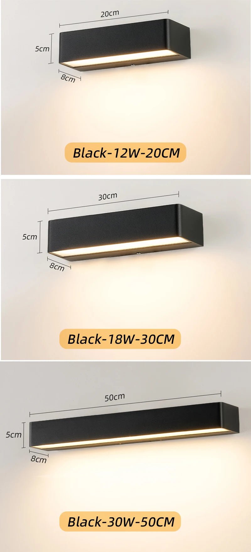 Led Outdoor Wall Light Waterproof IP65 Wall Lamp Indoor for Living Room Porch Garden Lights Terrace Decoration Balcony Lighting