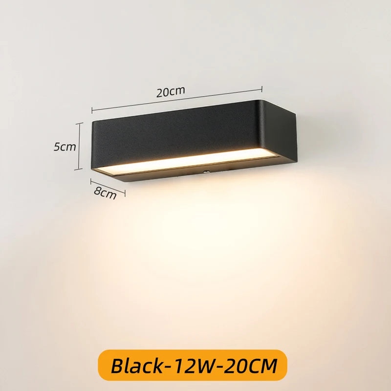 Led Outdoor Wall Light Waterproof IP65 Wall Lamp Indoor for Living Room Porch Garden Lights Terrace Decoration Balcony Lighting