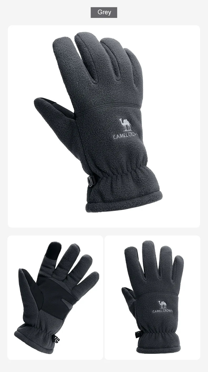 Winter Cycling Gloves Thermal Waterproof Windproof Bike Gloves For Skiing Hiking Snowmobile Motorcycle Sports Run