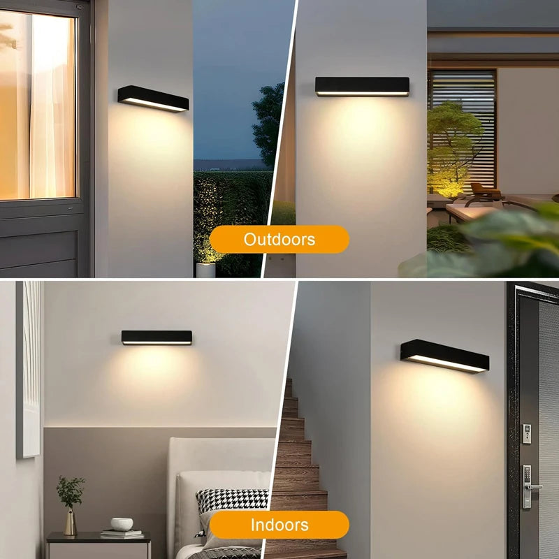 Led Outdoor Wall Light Waterproof IP65 Wall Lamp Indoor for Living Room Porch Garden Lights Terrace Decoration Balcony Lighting