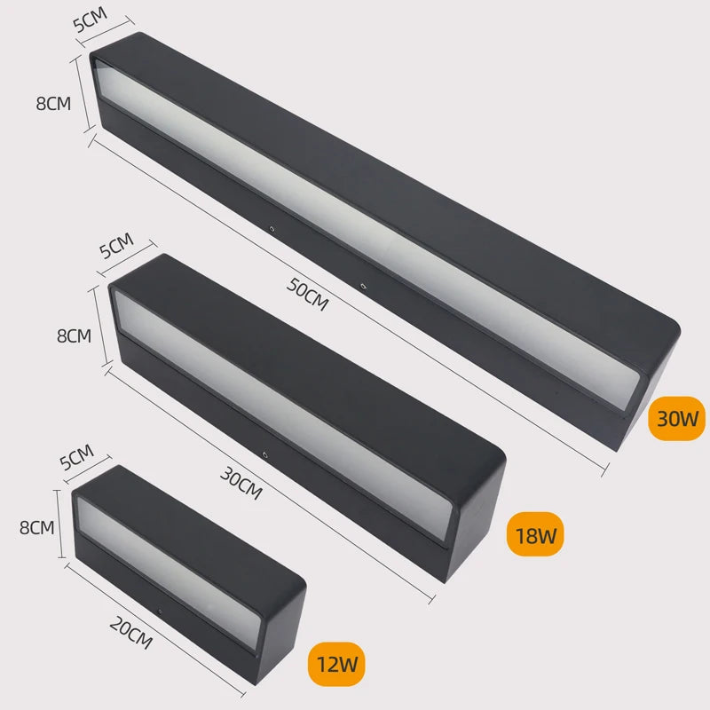 Led Outdoor Wall Light Waterproof IP65 Wall Lamp Indoor for Living Room Porch Garden Lights Terrace Decoration Balcony Lighting