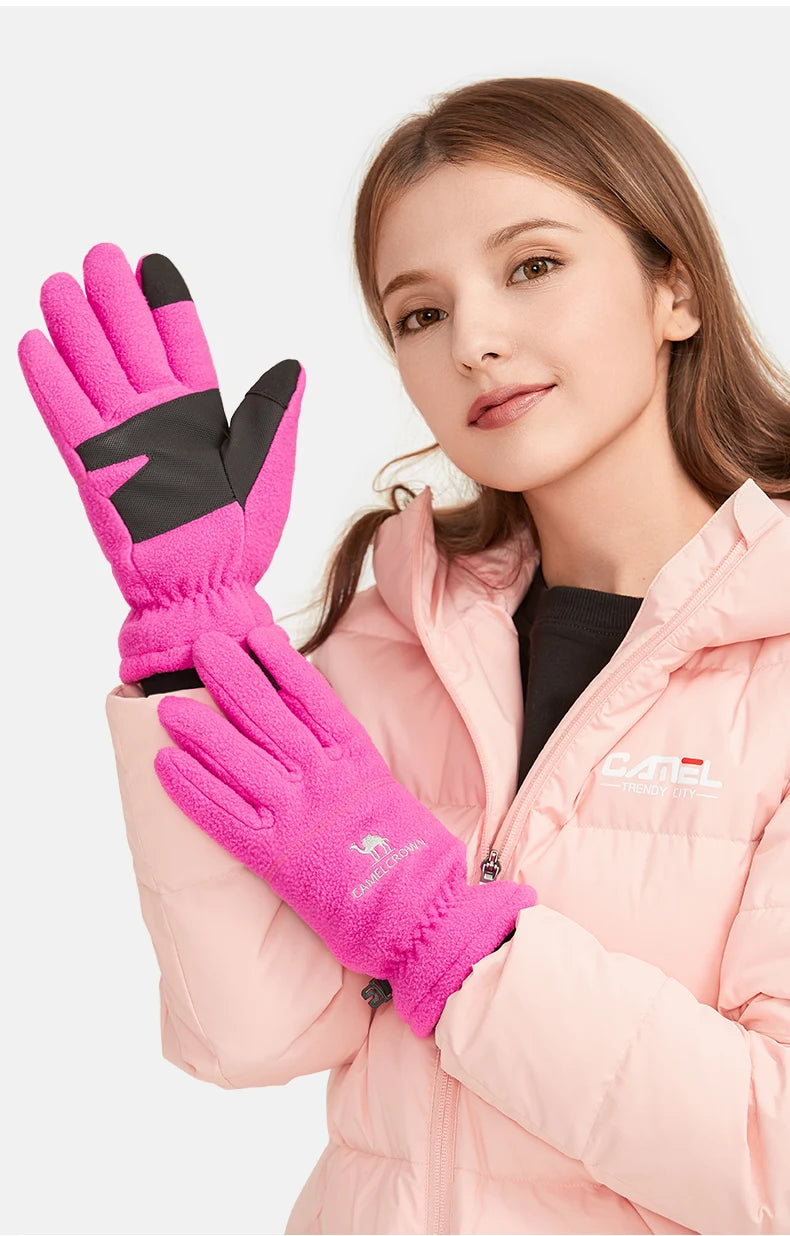 Winter Cycling Gloves Thermal Waterproof Windproof Bike Gloves For Skiing Hiking Snowmobile Motorcycle Sports Run