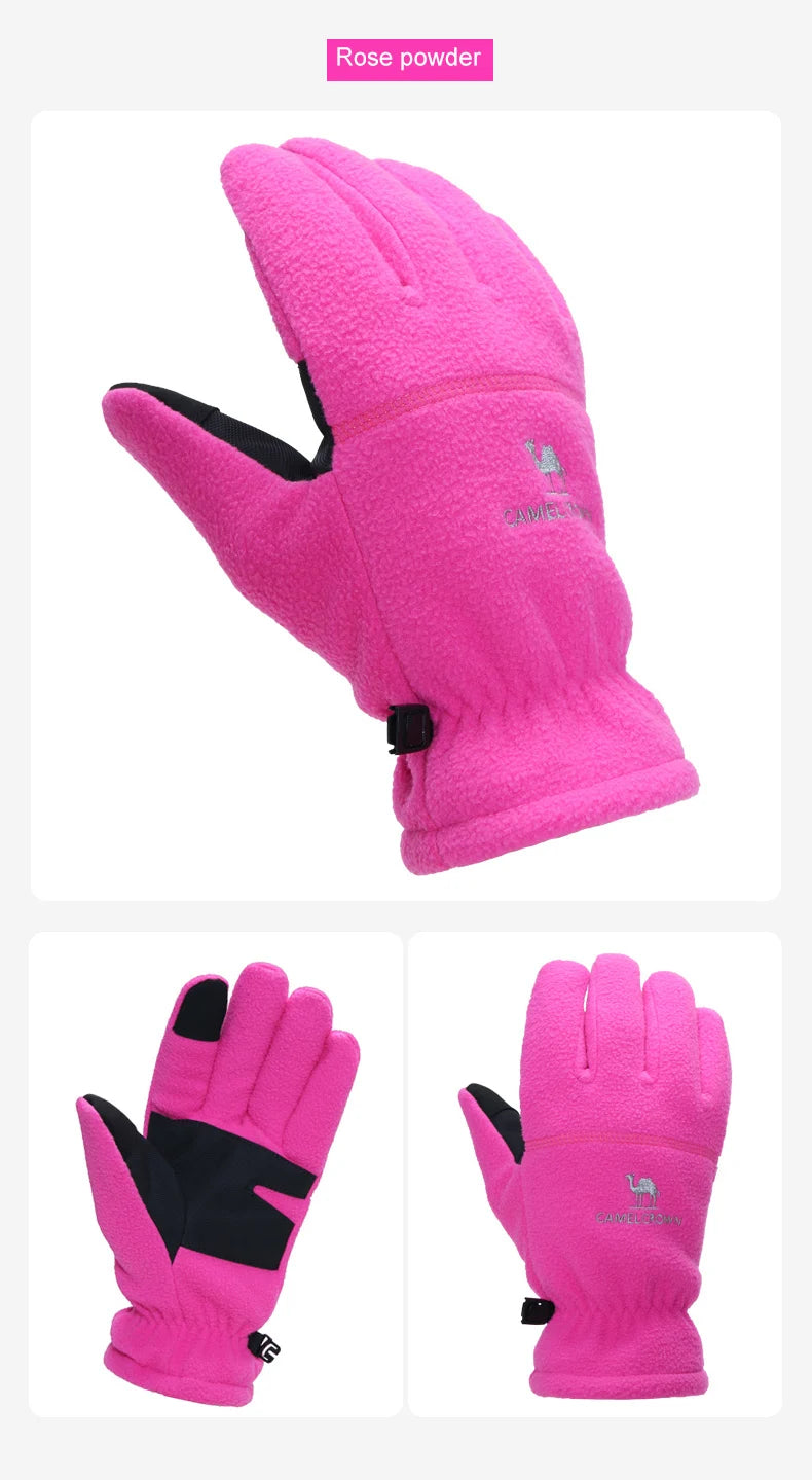 Winter Cycling Gloves Thermal Waterproof Windproof Bike Gloves For Skiing Hiking Snowmobile Motorcycle Sports Run