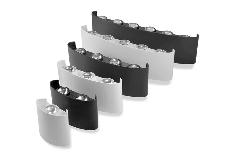 Aluminum LED Wall Lamp Waterproof IP65 Outdoor Garden Lights 8W 12W Interior Wall Light for Bedroom Living Room Stairs Lighting