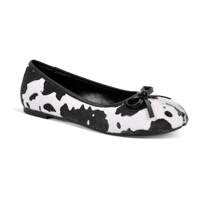 Womene Split Toe Flats Ballet Strap Retro Elegant Big Size Spring Autumn Comfortable Daily  Slip On Loafers