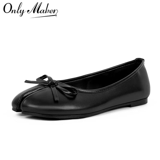 Womene Split Toe Flats Ballet Strap Retro Elegant Big Size Spring Autumn Comfortable Daily  Slip On Loafers