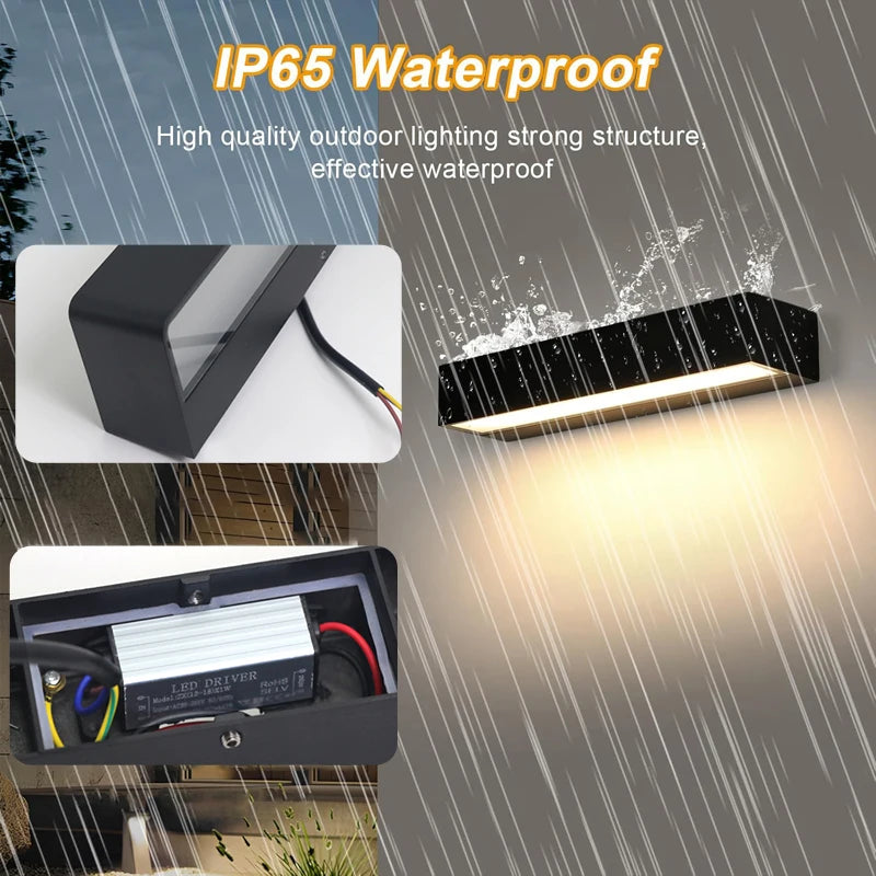 Led Outdoor Wall Light Waterproof IP65 Wall Lamp Indoor for Living Room Porch Garden Lights Terrace Decoration Balcony Lighting