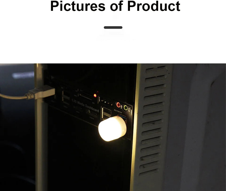 USB Light Plug In Lamp LED USB Book Light Eye Protection Reading Light Desk Lamps For Power Bank PC Laptop Notebook Night Light