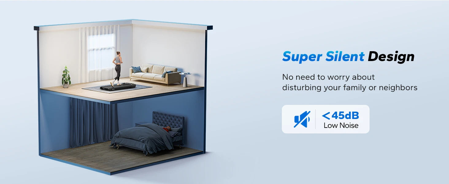 Walking Pad T14 Stille loopband voor onder het bureau, draagbare loopband voor thuis, met magnetische afstandsbediening en LED-display