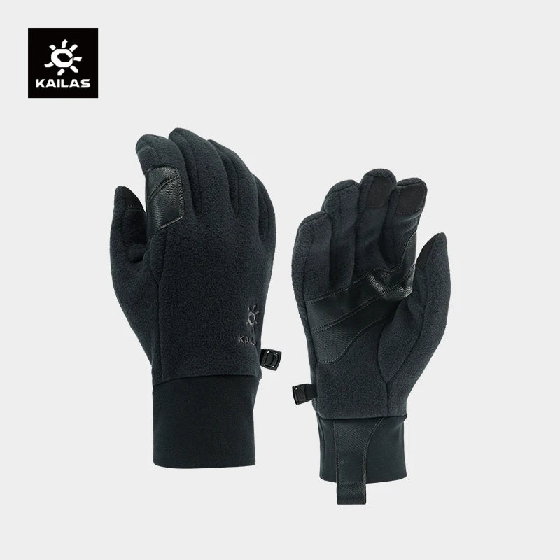 Men's Fleece Gloves For Hiking And Traveling KM2464102