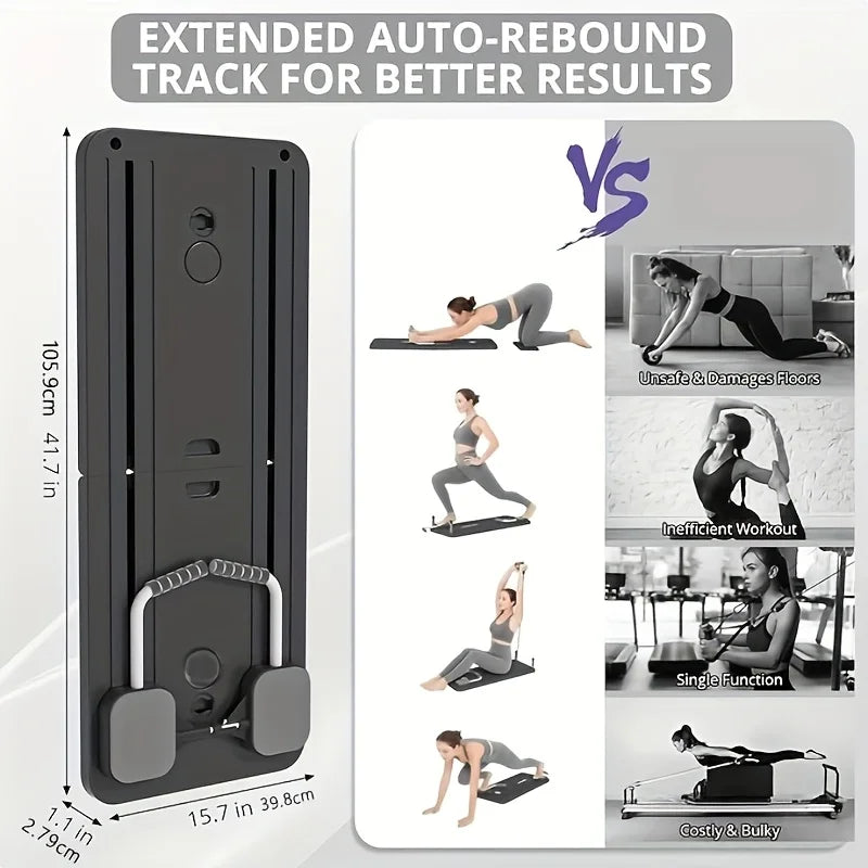 Buikspieroefenbord Fitnessbord Been- en armtoner Multifunctionele Pilates Reformer Set Fitnessapparatuur voor thuis