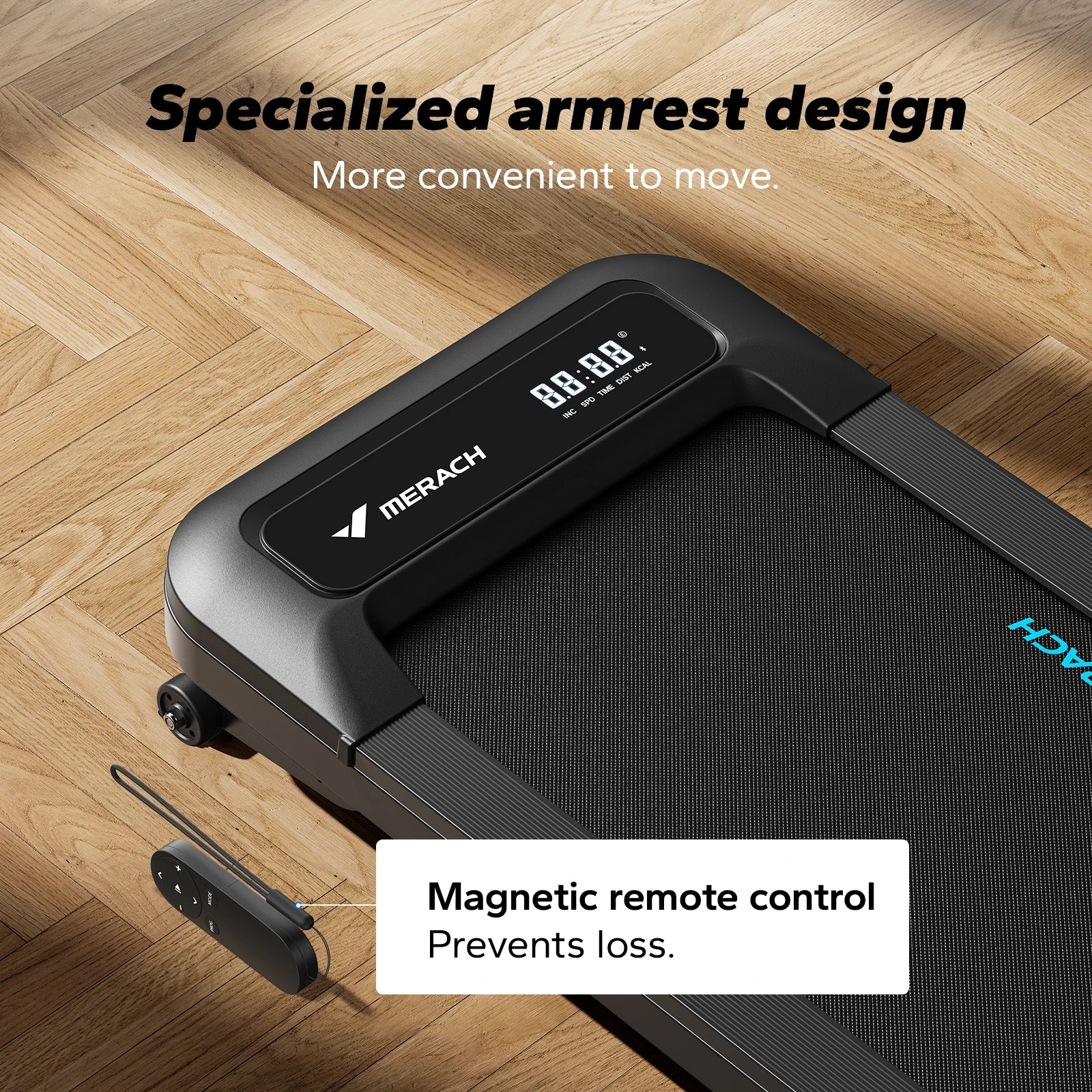 Walking Pad T14 Stille loopband voor onder het bureau, draagbare loopband voor thuis, met magnetische afstandsbediening en LED-display