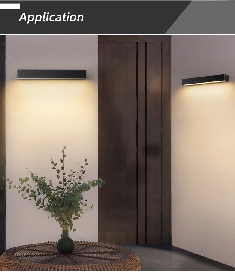 Led Outdoor Wall Light Waterproof IP65 Wall Lamp Indoor for Living Room Porch Garden Lights Terrace Decoration Balcony Lighting