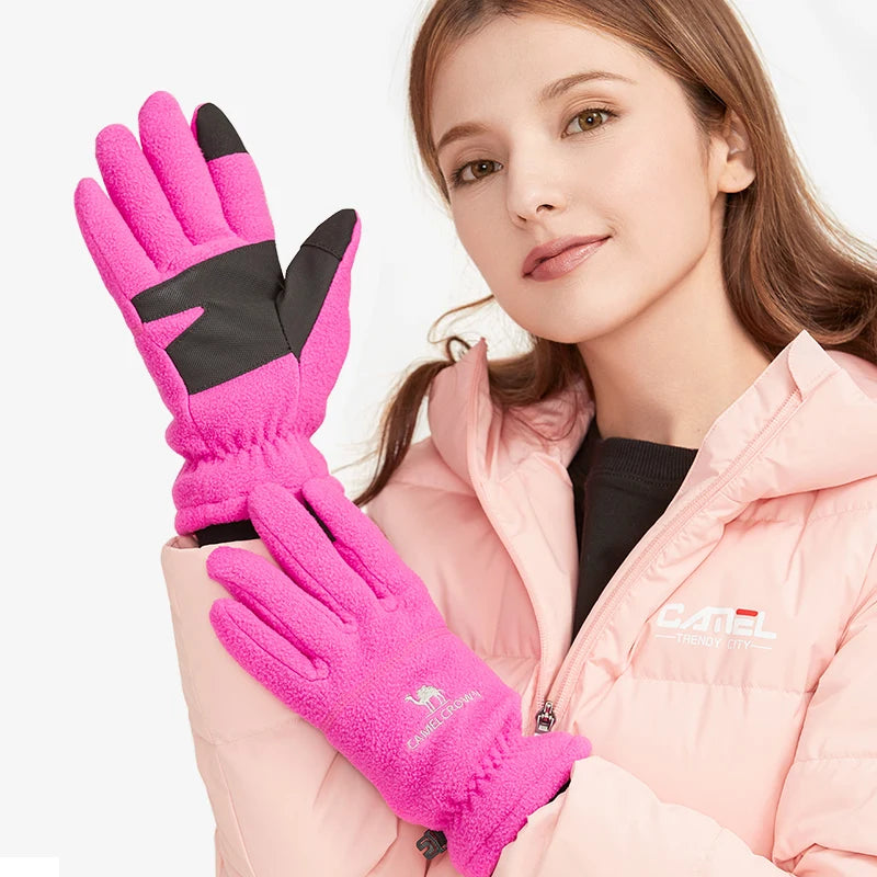 Winter Cycling Gloves Thermal Waterproof Windproof Bike Gloves For Skiing Hiking Snowmobile Motorcycle Sports Run