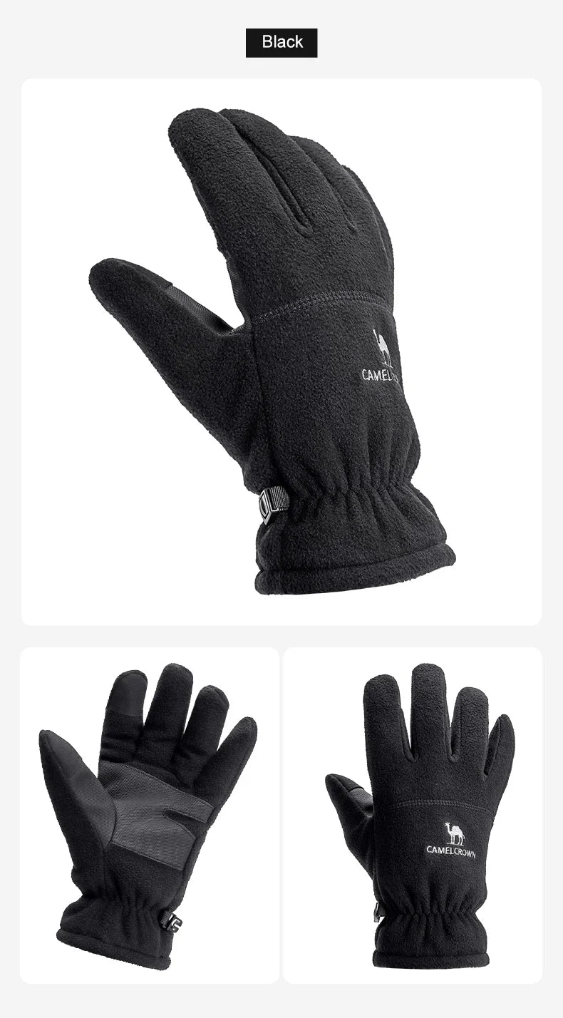 Winter Cycling Gloves Thermal Waterproof Windproof Bike Gloves For Skiing Hiking Snowmobile Motorcycle Sports Run
