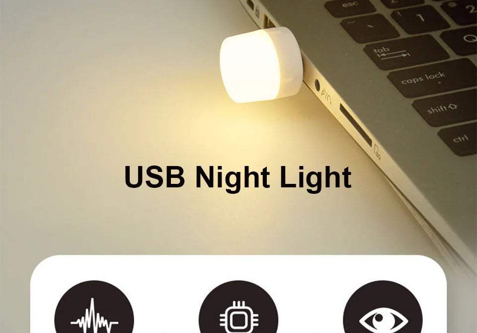 USB Light Plug In Lamp LED USB Book Light Eye Protection Reading Light Desk Lamps For Power Bank PC Laptop Notebook Night Light