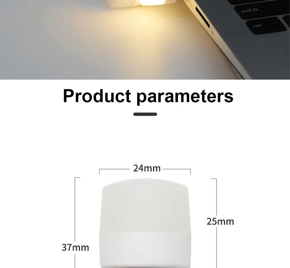 USB Light Plug In Lamp LED USB Book Light Eye Protection Reading Light Desk Lamps For Power Bank PC Laptop Notebook Night Light