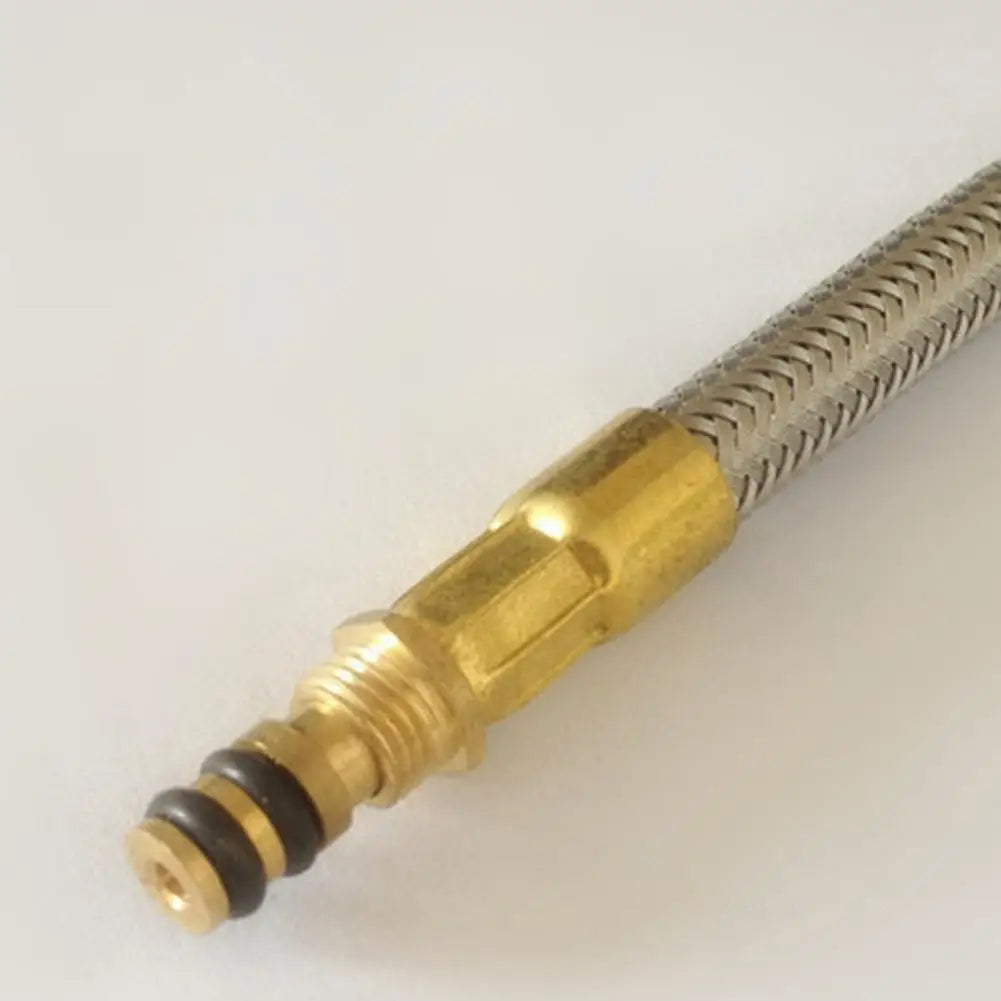 Outdoor Gas Stove Pipe Valve Stainless Steel Braided Hose Stove Burner Adapter Valve Connector For Camping Stove Accessories