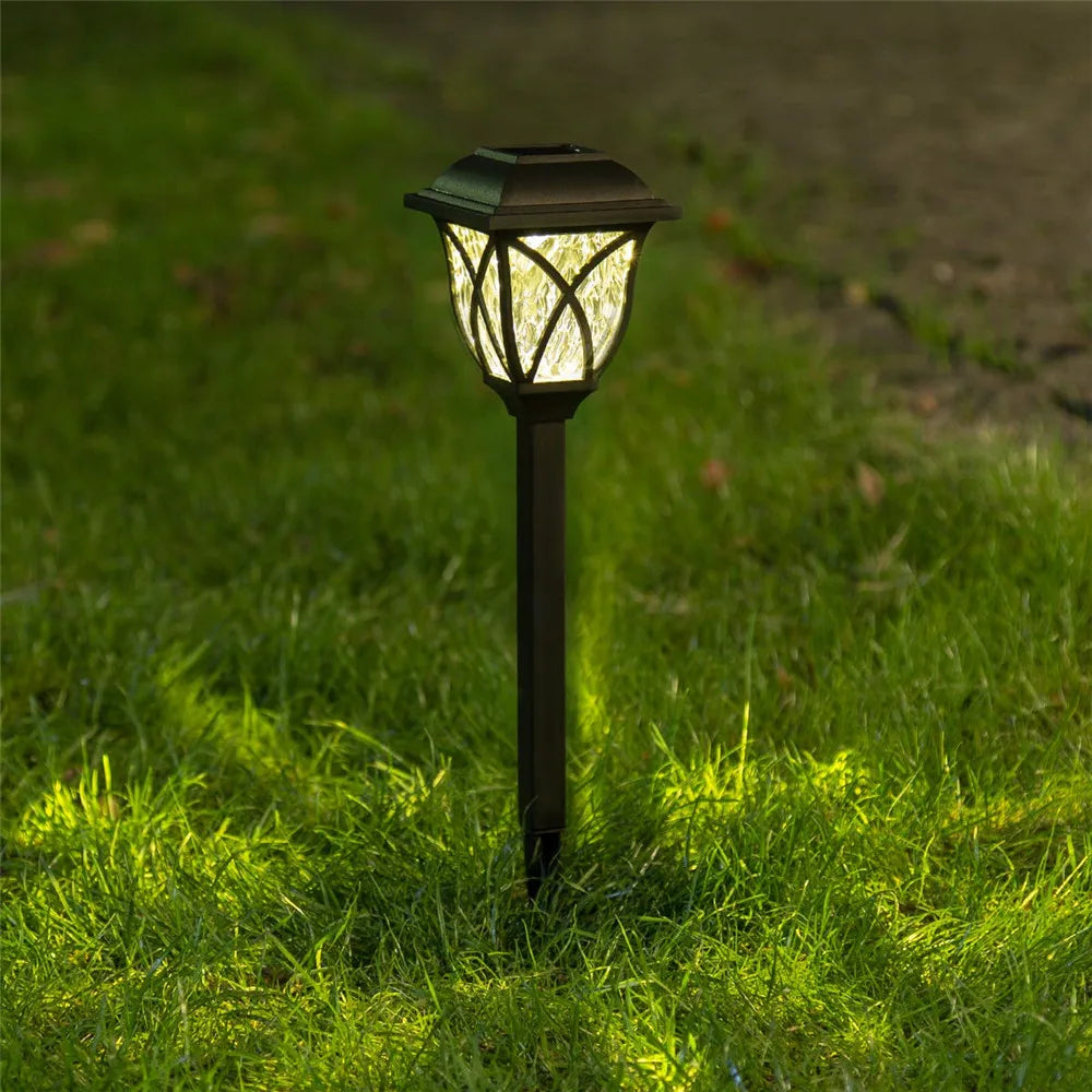 2 stuks Solar Led-verlichting voor buiten, waterdicht, plug-in in de grond, gazonlampen, padverlichting, tuin, patio, tuindecoratie