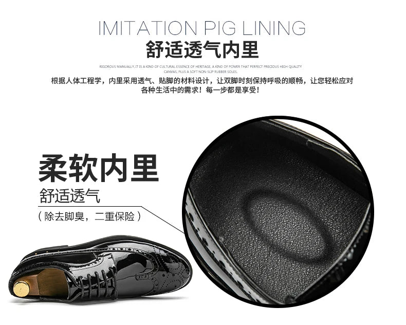 Fashionable Mens Gold Black Shoes New Cool Male Formal Evening Shoes Large Size 38-46 Wedding Dress Shoes for Men
