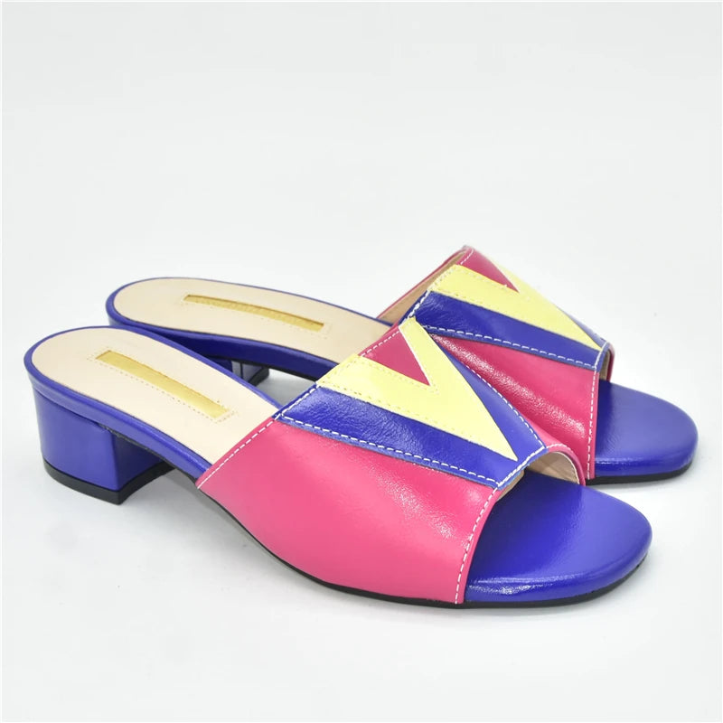 Fashion Shoes for Women Sandals Wedding Shoes Bride Pumps Women Shoes Mixed Color Low Heels Plus Size Ladies Shoe and Sandals