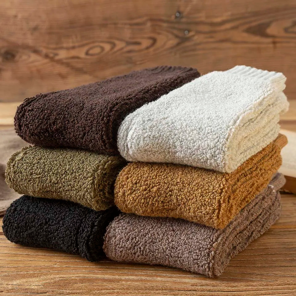 5 Pair Winter Men's Merino Wool Long Socks Thick Warm Large Size High Quality Harajuku Retro Snow Casual Anti-Freeze Pure Cashmere Socks