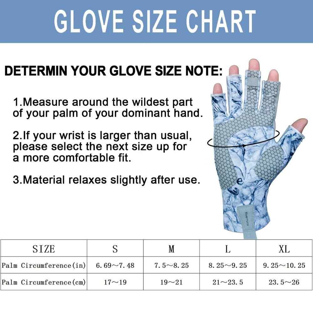Fingerless Fishing Gloves are designed for Men and Women Fishing, Boating, Kayaking, Hiking, Running, Cycling