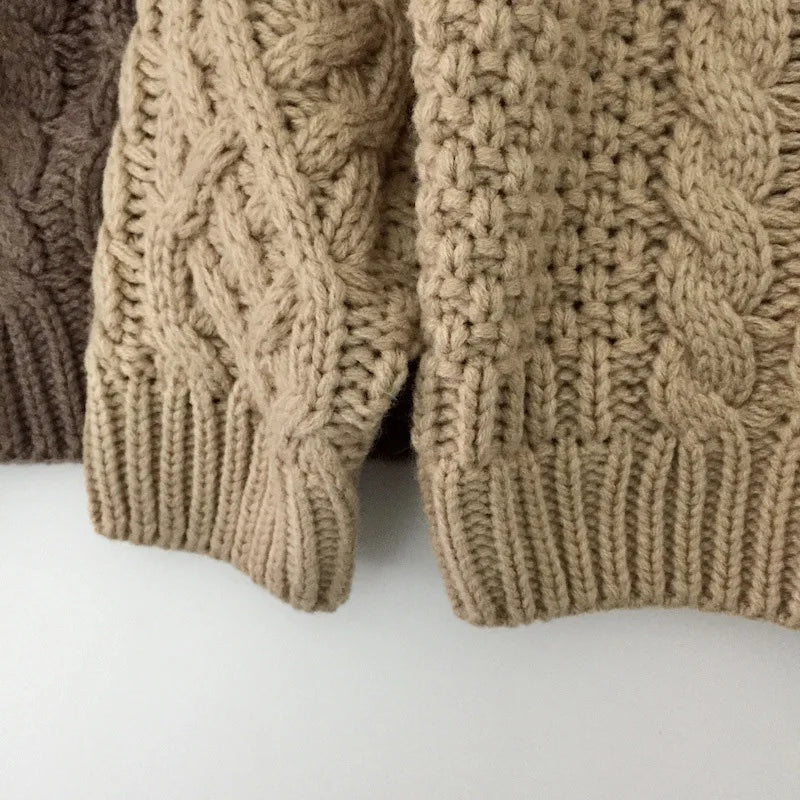 Kids Clothes Boys Sweater O Neck Classic Girls Pullover 1-7Y Unisex