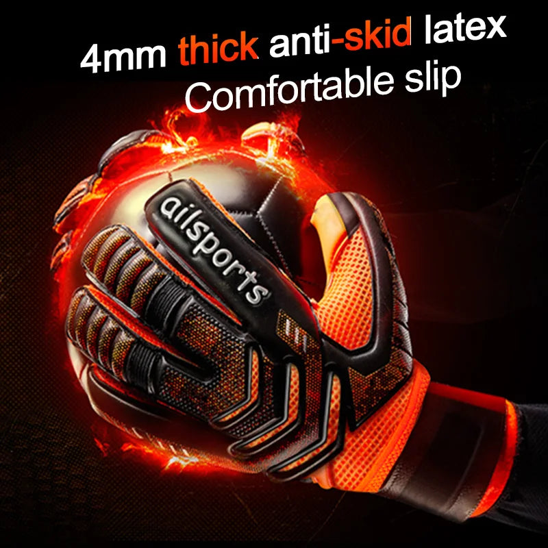 Shinestone Professional Goalkeeper Gloves Finger Protection Latex Non-slip Soccer Goalie Gloves Football Goalkeeper Gloves