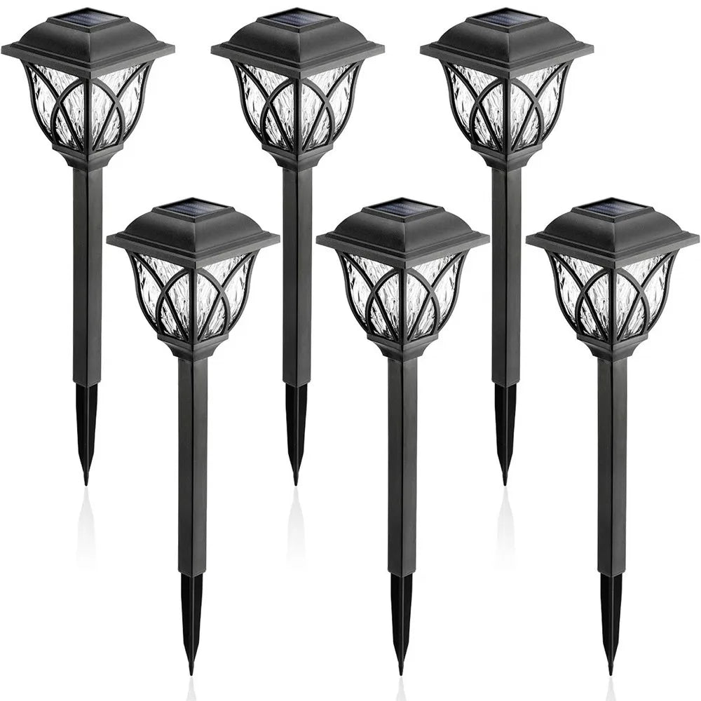 2 stuks Solar Led-verlichting voor buiten, waterdicht, plug-in in de grond, gazonlampen, padverlichting, tuin, patio, tuindecoratie