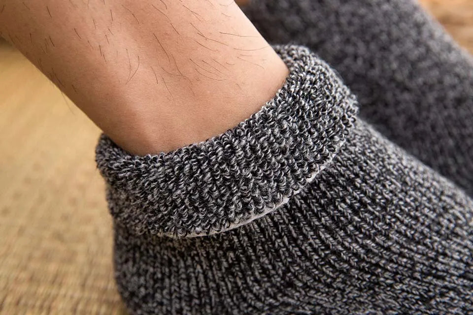 5 Pair Winter Men's Merino Wool Socks Super Thick Warm High Quality Harajuku Retro Snow Casual Antifreeze Cashmere Socks For Men