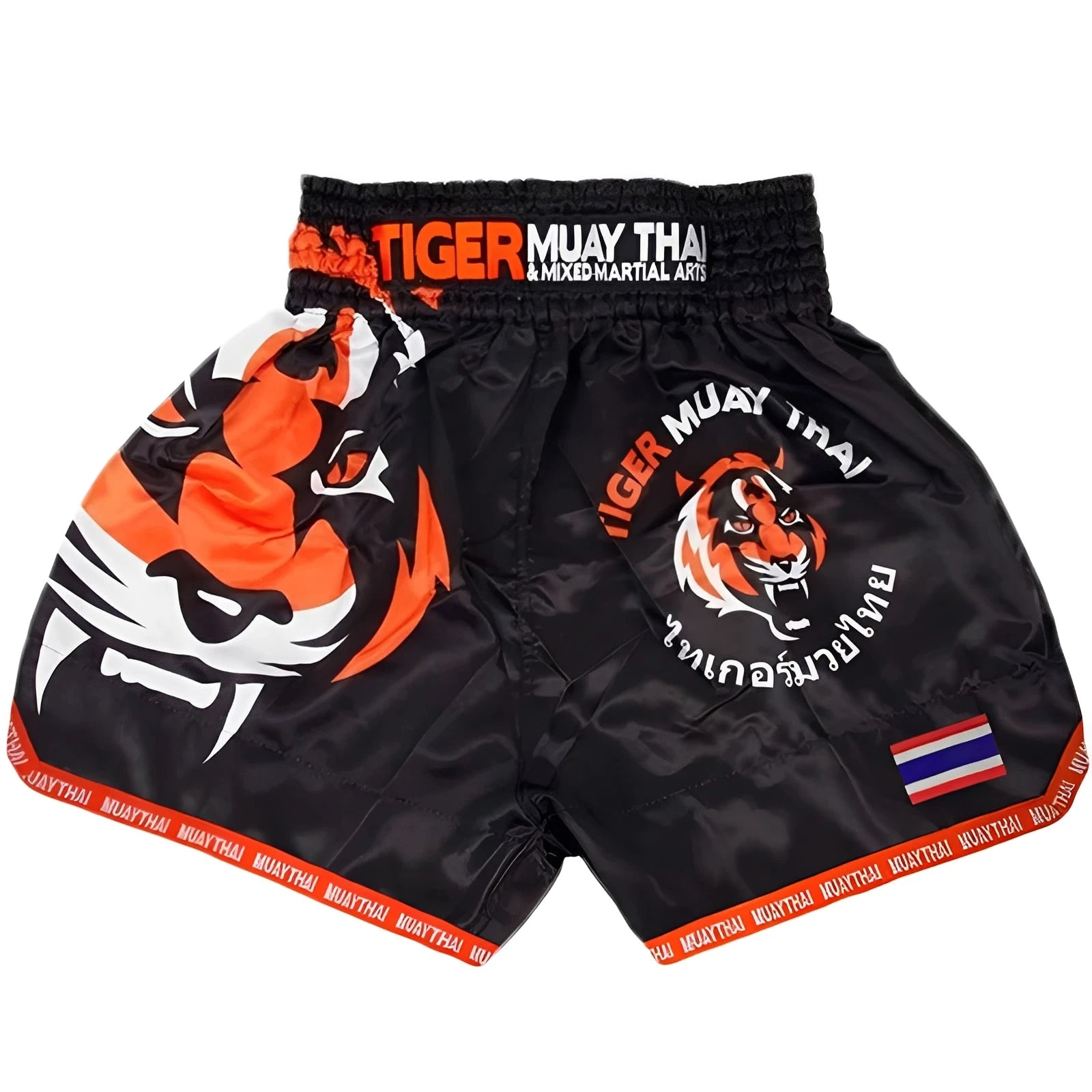 Men’s MMA Fight Shorts – Tiger Print Muay Thai, Kickboxing & Grappling Training Shorts for Boxing & Sanda