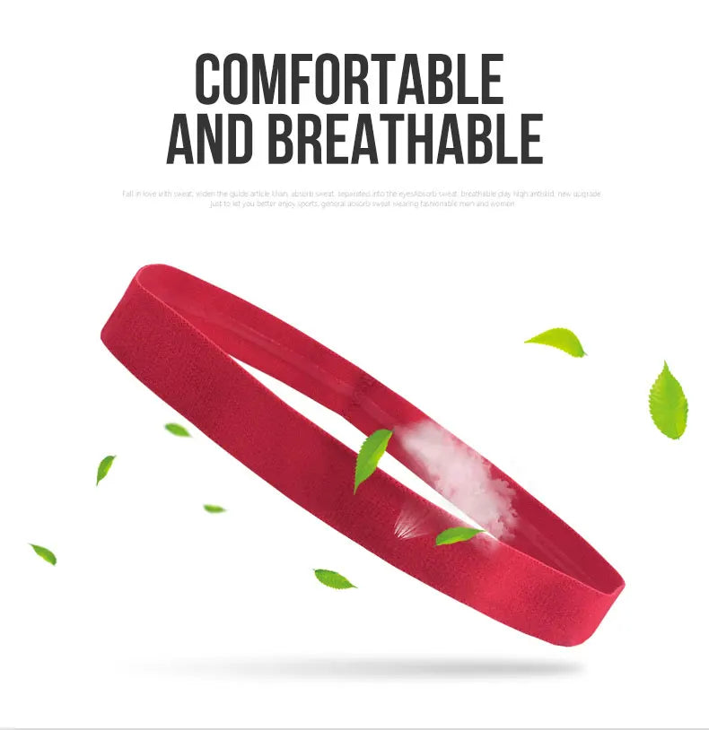 Men Women Headband Sport Sweat Hair Bands Forehead Protection Running Fitness Yoga Tenis Elastic Sweatband