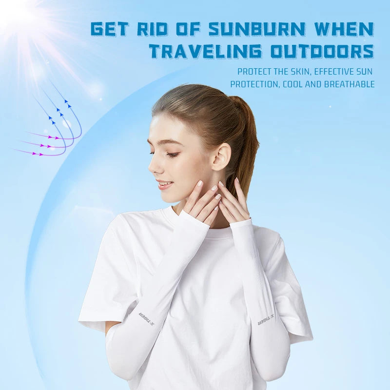 Arm Sleeves and Anti-UV Sunscreen For Sporting Activities -  Running, Cycling, and Other Outdoor Sports For Men & Women