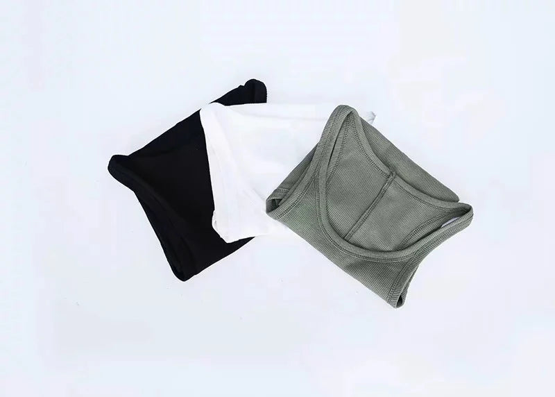 Solid Colour Basic Ribbed Knitted Tank Top Women Summer Vintage Sleeveless Cami 90s Cool Girls Streetwear Green Soft Tees