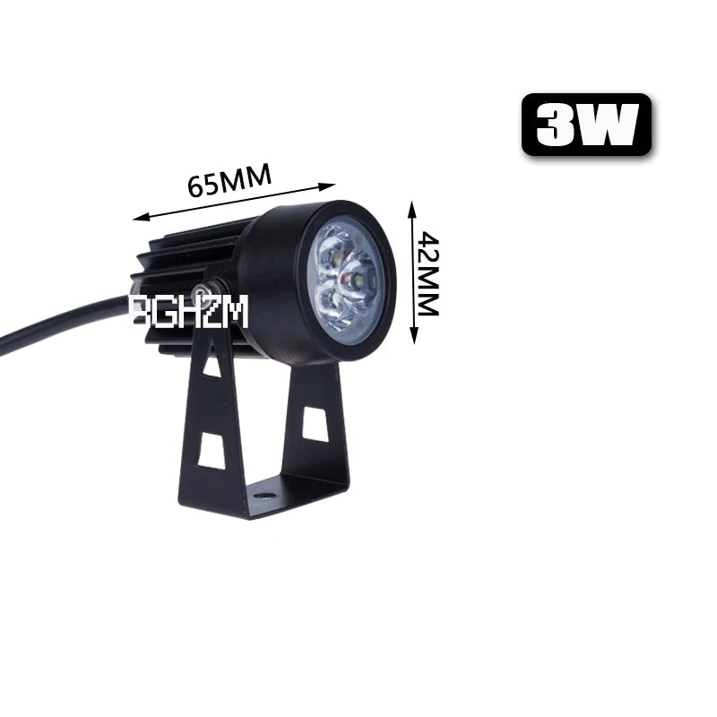 LED Garden Lights 1W 3W 7W Lawn Lamp Waterproof IP65 DC12V 24V Garden Decoration Path Street Spotlights Outdoor Lighting AC220V