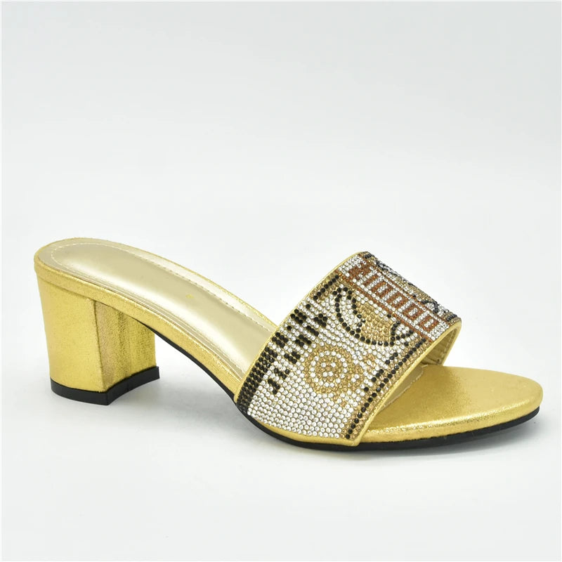 2025 Nigerian Women Designer Party Pumps Luxury Shoes Comfy Platform Sandal Elegant High Heels for Ladies
