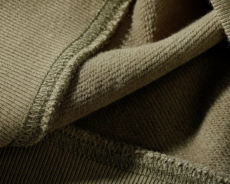 9040# Autumn and Winter Fashion 100% Cotton Terry Plus Velvet Hoodies for Men's Thick Slim Hooded Pullover Sportswear