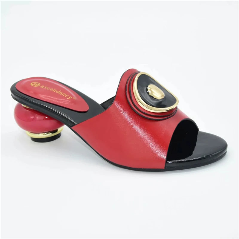 Fashion Aquare Toe High Heels Sandals Women Shoes Ladies Footwear Comfortable Fashion Sexy Wedding Shoe Female Summer Slippers
