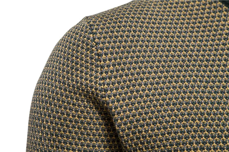 Men's Cotton Spliced Pullovers Sweater Casual Warm O-neck Quality Men's Knitted Sweater Winter Fashion Sweaters for Men