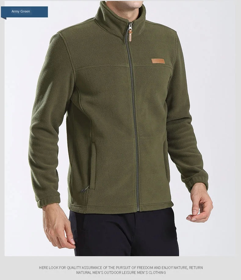 Herrenbekleidung Mantel Herren Dicke Warme Army Fleecejacke Patchwork Multi Pockets Polar Tec Herrenjacke und Mäntel Windbreaker für Herren