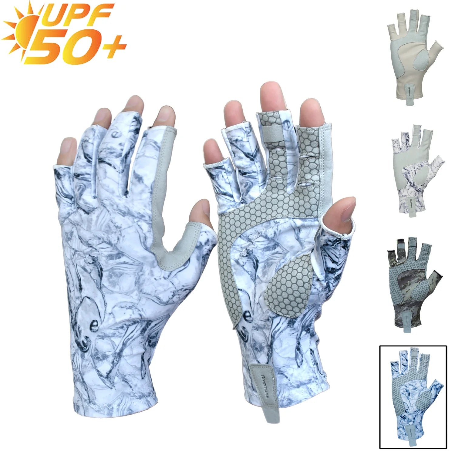 Fingerless Fishing Gloves are designed for Men and Women Fishing, Boating, Kayaking, Hiking, Running, Cycling