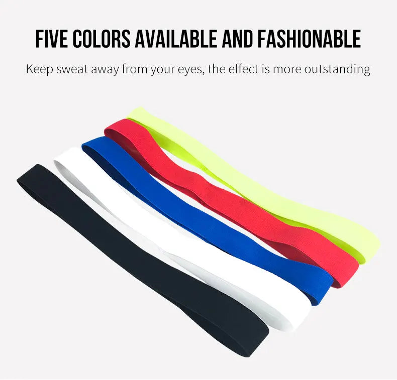 Men Women Headband Sport Sweat Hair Bands Forehead Protection Running Fitness Yoga Tenis Elastic Sweatband
