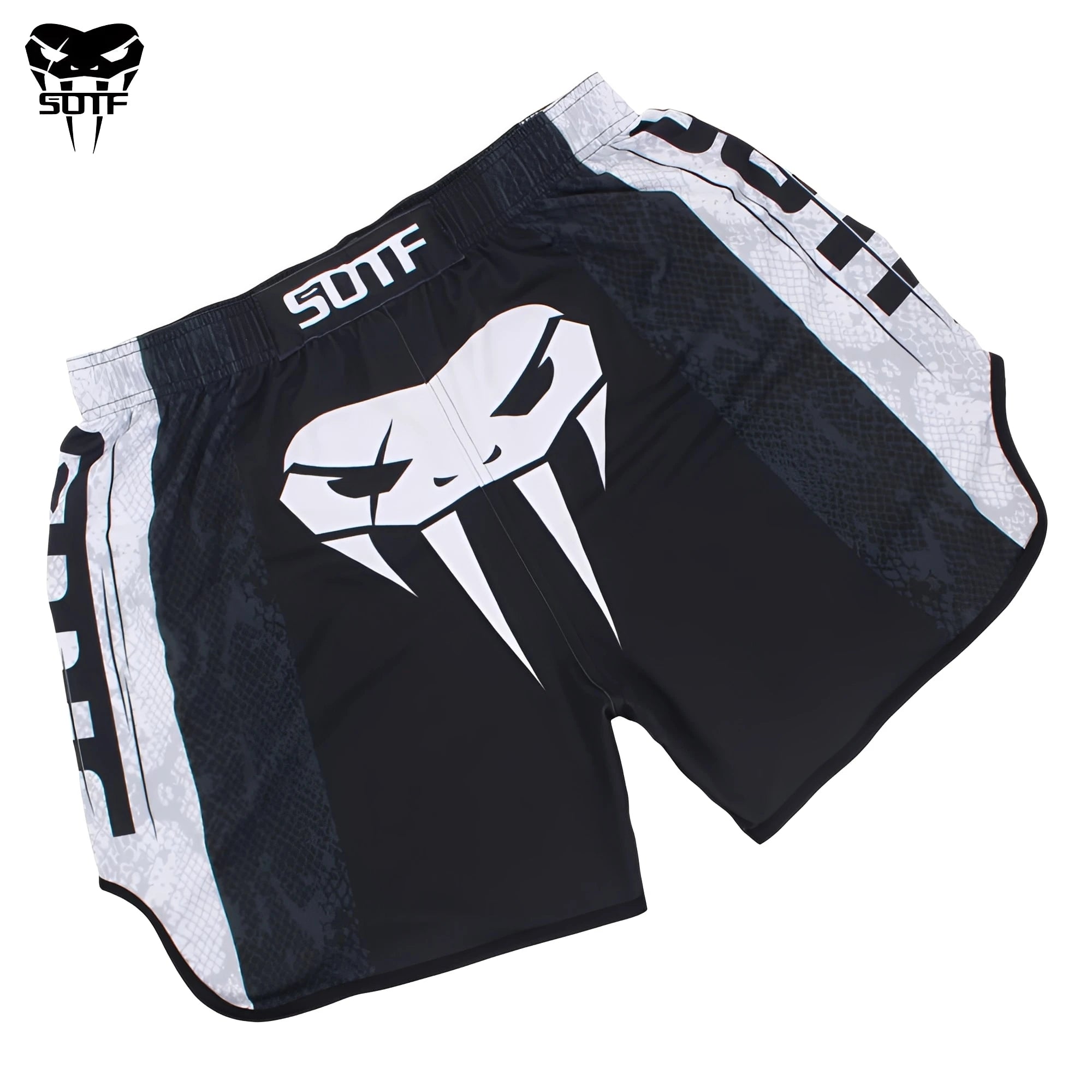 Men’s MMA Fight Shorts – Tiger Print Muay Thai, Kickboxing & Grappling Training Shorts for Boxing & Sanda