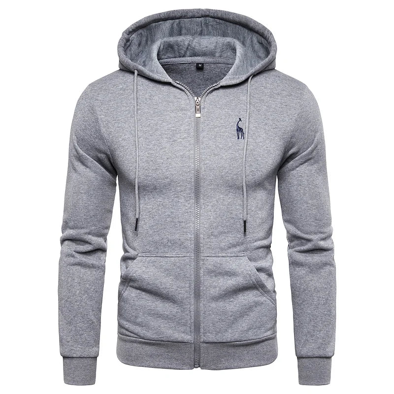 2021 neue Herbst Winter Baumwolle Hoodied Herren Sweatshirts Solide Hoody Fleece Dicken Hoodies Männer Sportswear Zipper Sweatshirts Männer